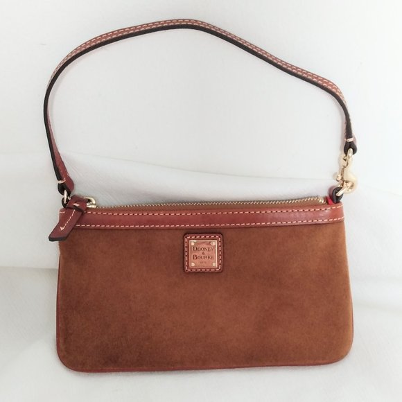Dooney & Bourke Handbags - Dooney and Bourke suede wristlet NWOT